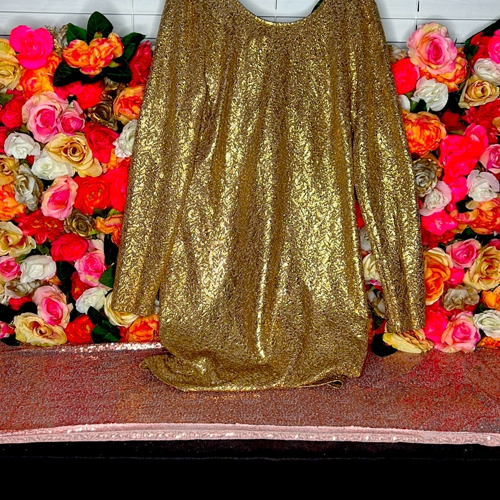 Gold classy top